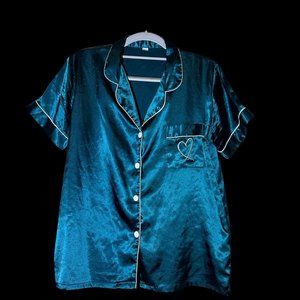 L SILK HEART BUTTON SHIRT